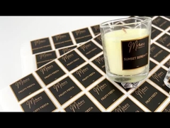 電子塗装された金属文字 香水ボトル ラベル ゴールド ニッケル 彫刻されたキャンドル 警告ラベル