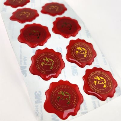 3Dドームエポキシステッカー 水晶透明ビニールステッカーUV耐性