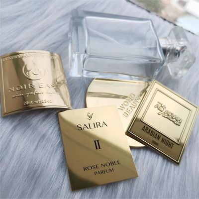 購入 オーダーメイド メタルロゴ ラベル ステッカー 化粧品用のラベル ガラスボトル 香水 化粧品のキャンドル online manufacture
