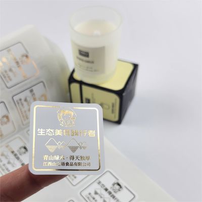 良い値段 ゴールドフォイル 粘着型キャンドルラベル 印刷 アロマテラピー グラス ラベル キャンドルパッケージ オンライン