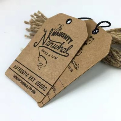 良い値段 ブランド付けのためのカスタム衣類ハンガータグ オンライン
