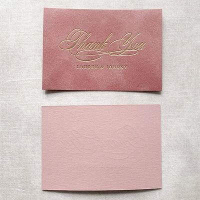 良い値段 ピンクゴールドフォイル 結婚式 ありがとうカード スティッカー 小企業 梱包 カード 印刷 サービス オンライン