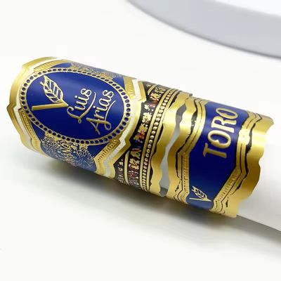 良い値段 Custom Logo Cigar Label with Full-automatic Production and Customized Shape for Premium Branding オンライン