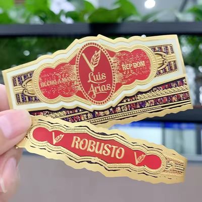 良い値段 Personalized Customized Shape Cigar Label with ISO9001 Certification for Premium Cigar Bands オンライン