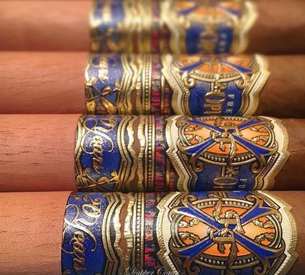 良い値段 Private Label Custom Shape Eco-friendly Cigar Band and Cigar Label with Gold Foil Printing オンライン
